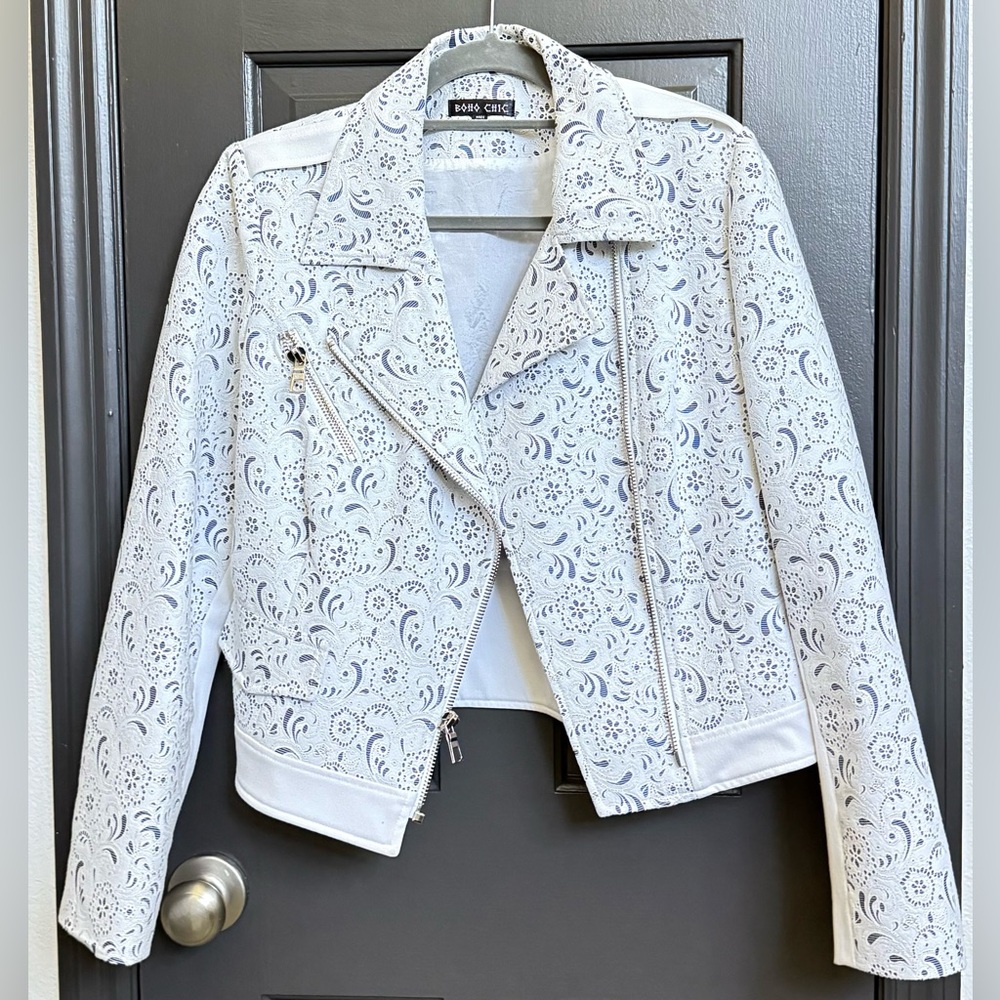 BOHO CHIC Jacket with Floral Filigree M